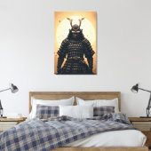 Epischer Samurai-Krieger japanische Rüstung Leinwanddruck (Insitu (Schlafzimmer))