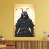 Epischer Samurai-Krieger japanische Rüstung Leinwanddruck (Insitu (Wohnzimmer))