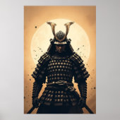 Epischer Samurai-Krieger japanische Rüstung Poster (Vorne)