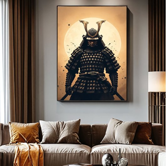 Epischer Samurai-Krieger japanische Rüstung Poster