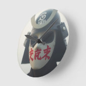 epischer Samurai Runde Wanduhr (Winkel)