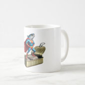 Epischer Sardinen-Superheld-Legend-Fisch-Kunst Kaffeetasse (VorderseiteRechts)