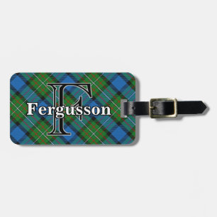 Epischer schottischer Clan Fergusson Tartan Gepäckanhänger
