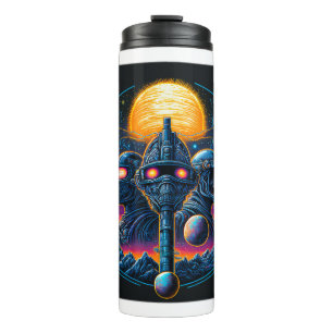 Epischer Science-Fiction-Thermal-Tumbler  Thermosbecher