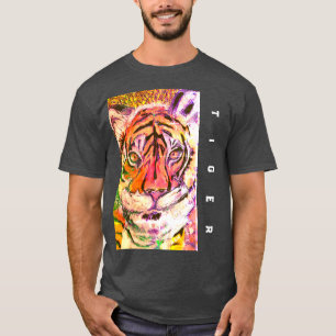 Epischer Tiger schaut dich an, Multimedia T-Shirt