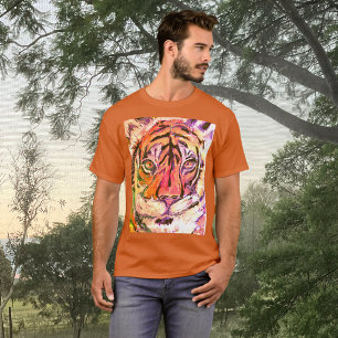 Epischer Tiger schaut dich an, Multimedia T-Shirt