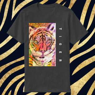 Epischer Tiger schaut dich an, Multimedia T-Shirt