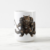 Epischer Wikinger Maine Coon Katzenkrieger Kaffeetasse (Mittel)