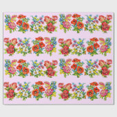 episches Blume Geschenkpapier (Flach)