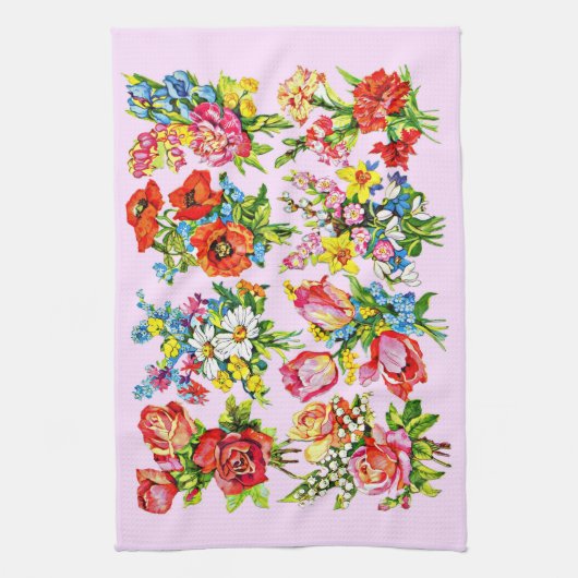 episches Blume Geschirrtuch (Vertikal)