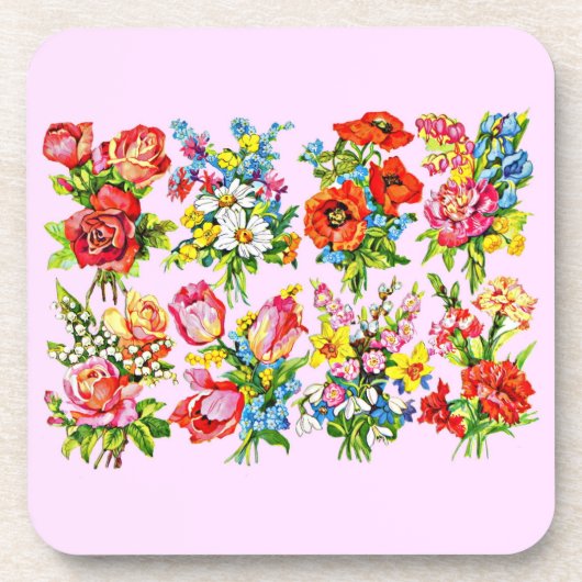 episches Blume Getränkeuntersetzer (Vorderseite)