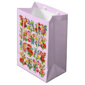 episches Blume Mittlere Geschenktüte (Vorderseite Schrägansicht)