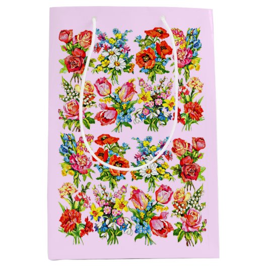 episches Blume Mittlere Geschenktüte (Vorderseite)