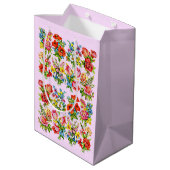 episches Blume Mittlere Geschenktüte (Rückseite Schrägansicht)