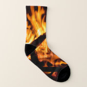 Episches Feuer flammt Foto-Socken Socken (Rechts - Außen)