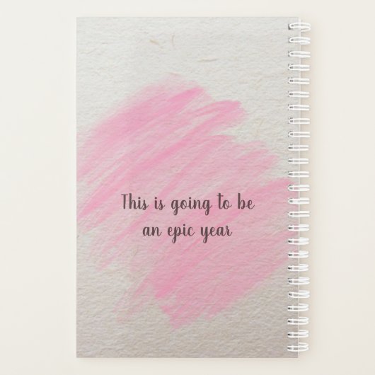 Episches Jahr 2024 Planer (Rückseite)