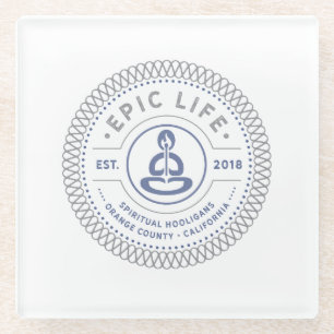 Episches Lebens-geistiger Rowdy-Untersetzer Glasuntersetzer