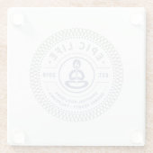 Episches Lebens-geistiger Rowdy-Untersetzer Glasuntersetzer (Rückseite)