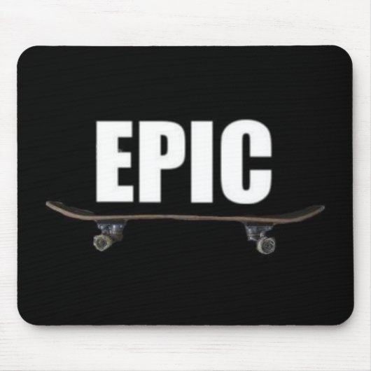 Episches Skaten - episches Skateboard-Logo Mousepad (Vorne)