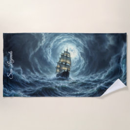 Episches Sturmschiff-Wellen-Abenteuer Strandtuch