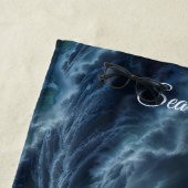 Episches Sturmschiff-Wellen-Abenteuer Strandtuch (Beispiel)