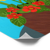 Episcia und Daffodil Poster (Ecke)