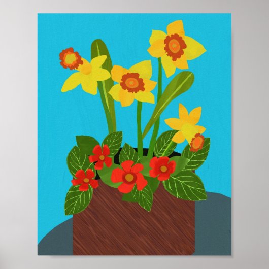 Episcia und Daffodil Poster (Vorne)