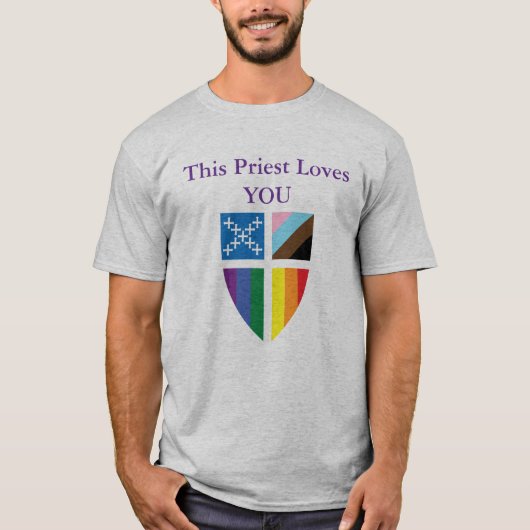 Episcopal This Priest Loves You T-Shirt (Vorderseite)