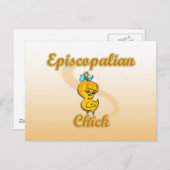 Episcopalian Chick Postkarte (Vorne/Hinten)