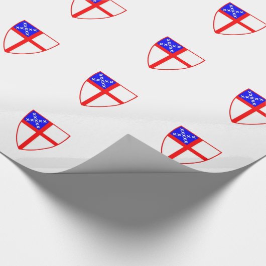 Episkopales Schild Geschenkpapier (Ecke)