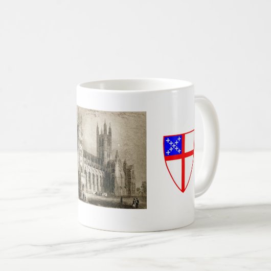 Episkopales Schild Kaffeetasse (VorderseiteRechts)