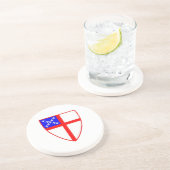 Episkopales Schild Sandstein Untersetzer (Seite)