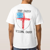 Episkopales Schild-Shirt T-Shirt (Rückseite)