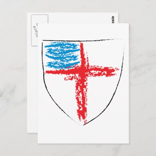 Episkopalschild Postkarte (Vorne/Hinten)