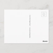 Episode i zoologisk hacken postkarte (Rückseite)