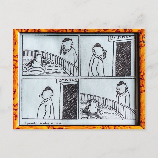 Episode i zoologisk hacken postkarte (Vorderseite)