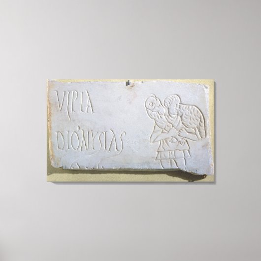 Epitaph mit einem Relief des Guten Hirten Leinwanddruck (Vorderseite)