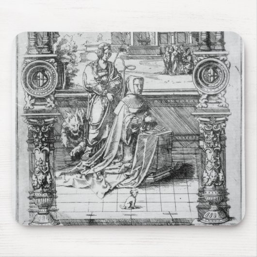Epitaph von Margaret von Österreich Mousepad (Vorne)