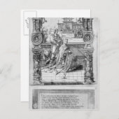 Epitaph von Margaret von Österreich Postkarte (Vorne/Hinten)