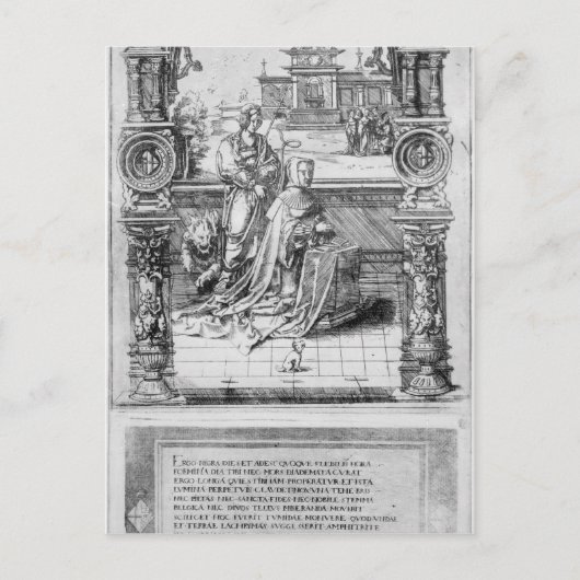 Epitaph von Margaret von Österreich Postkarte (Vorderseite)