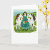 Epona Greeting Card Karte (Gelbe Blume)