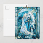 Epona keltische Göttin der Pferde Postkarte (Vorne/Hinten)