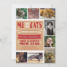 EPOS ich und meine Katzen-Weihnachts12x18 Karte (8