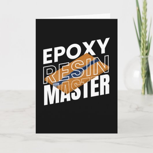 Epoxy-Resin-Master-Resin-Carpenter-Holz Karte (Vorderseite)