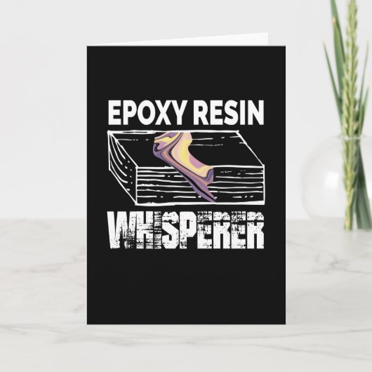 Epoxy Resin Whisperer Resin Carpenter Holz Karte (Vorderseite)