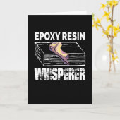 Epoxy Resin Whisperer Resin Carpenter Holz Karte (Gelbe Blume)