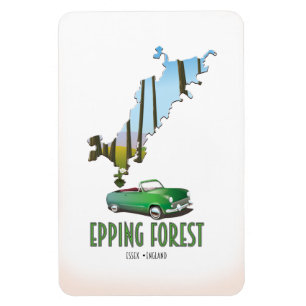 Epping Forest Essex England Karte Magnet