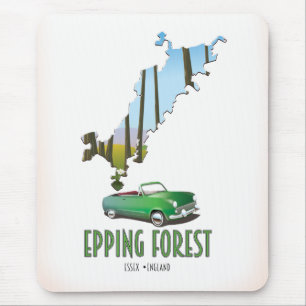 Epping Forest Essex England Karte Mousepad