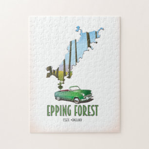 Epping Forest Essex England Karte Puzzle