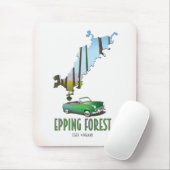 Epping Forest Essex England map Mousepad (Mit Mouse)